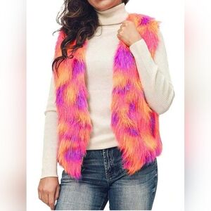 Furry and Colorful Vest. PTP 19in.